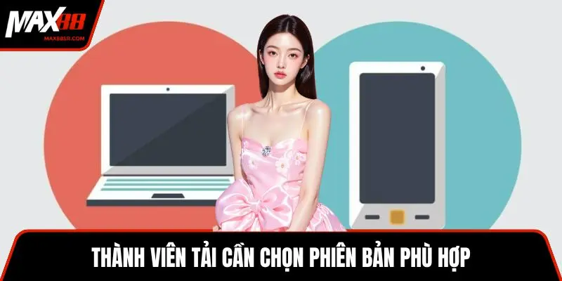 Thành viên tải cần chọn phiên bản phù hợp